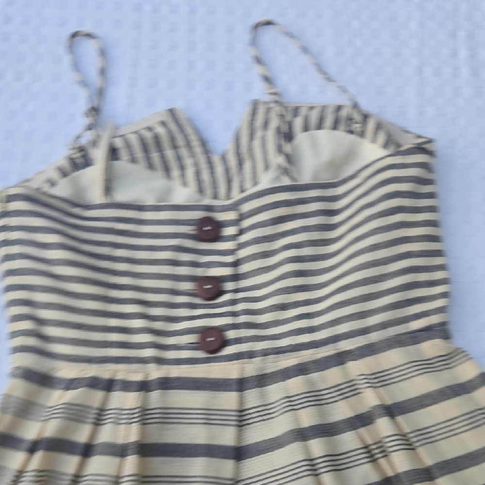 Maeve Striped Spaghetti-strapless Mini Dress - Picture 10 of 16